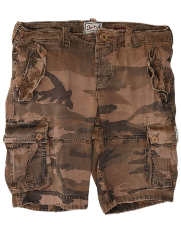 Superdry Ανδρικό Σορτς Cargo Μεγάλο W36 Καφέ Βαμβακερό καμουφλάζ