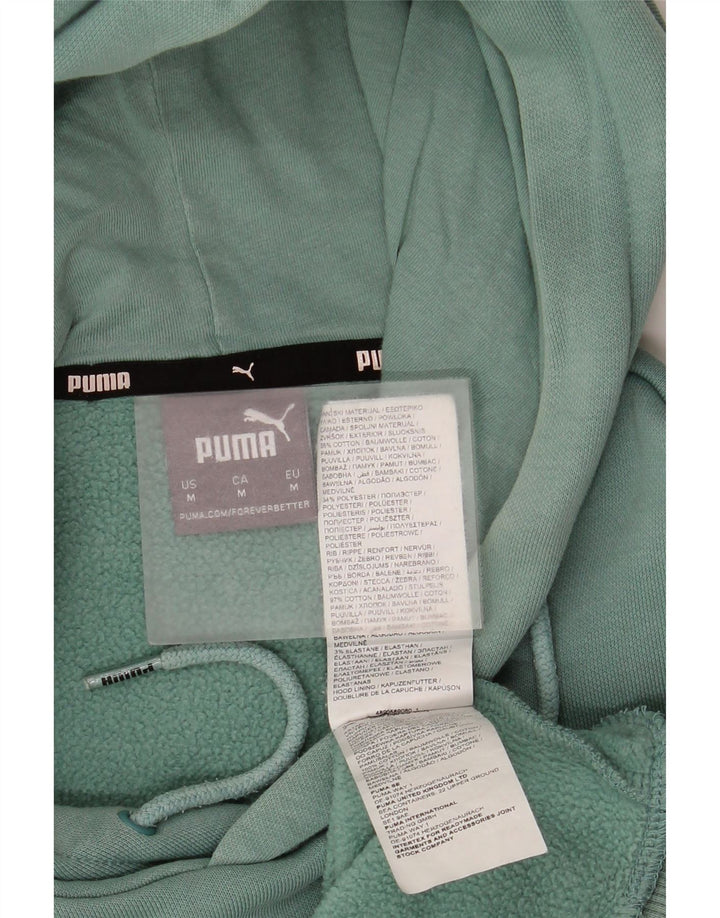 Ανδρική κουκούλα Puma, μεσαίο πράσινο βαμβακερό