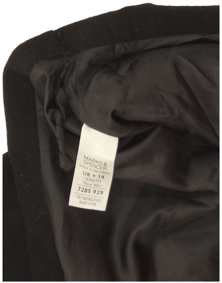 Marks & Spencer Γυναικεία φούστα A-Line UK 14 Large W32 Μαύρο Πολυεστέρας