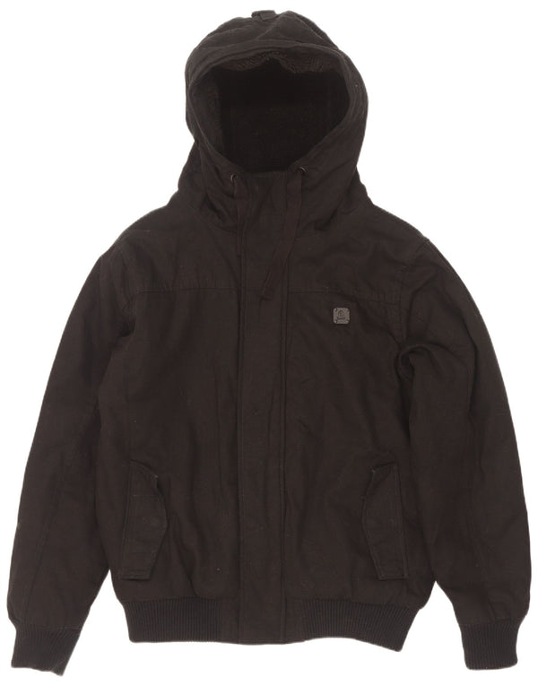 Ανδρικό μπουφάν με κουκούλα Brandit UK 38 Medium Black Polyester