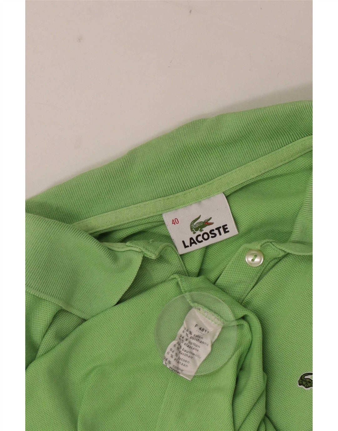 Γυναικείο μπλουζάκι πόλο Lacoste Μέγεθος 40 Μεσαίο πράσινο βαμβακερό