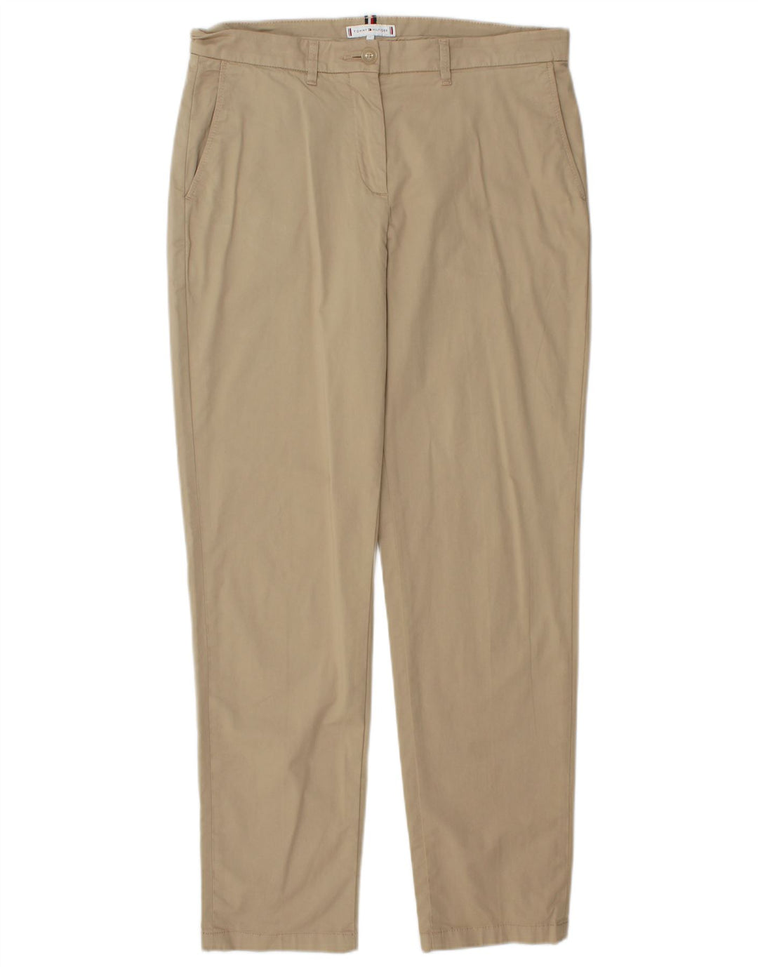 TOMMY HILFIGER Γυναικείο ίσιο παντελόνι Chino EU 38 Medium W32 L30 Beige