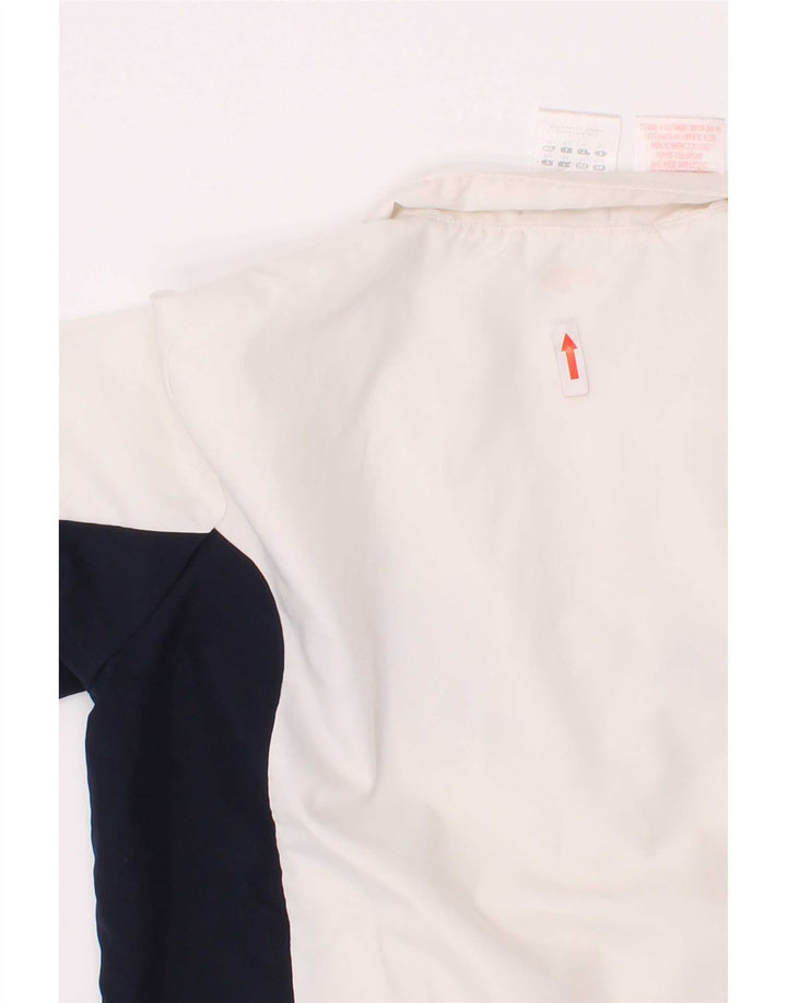 Κορυφαία φόρμα Adidas Boys 7-8 Years White Colourblock Polyester