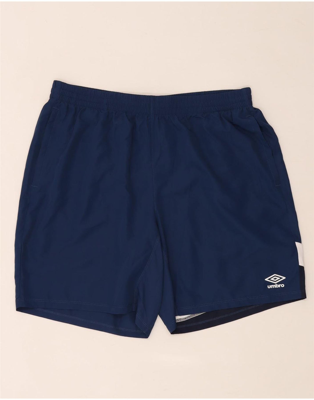 Ανδρικό αθλητικό σορτς Umbro XL Navy Blue Colorblock Πολυεστέρας