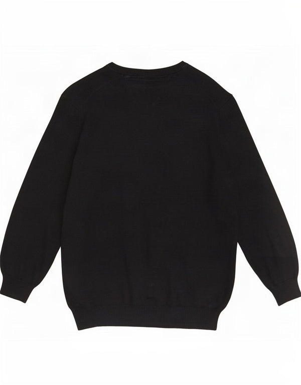 Ανδρικό πουλόβερ JP 1880 Boat Neck Jumper 4XL Μαύρο βαμβακερό