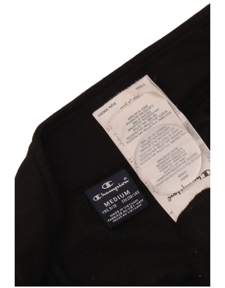 Champion Boys Graphic αθλητική φόρμα Top Jacket 9-10 Years Black Cotton