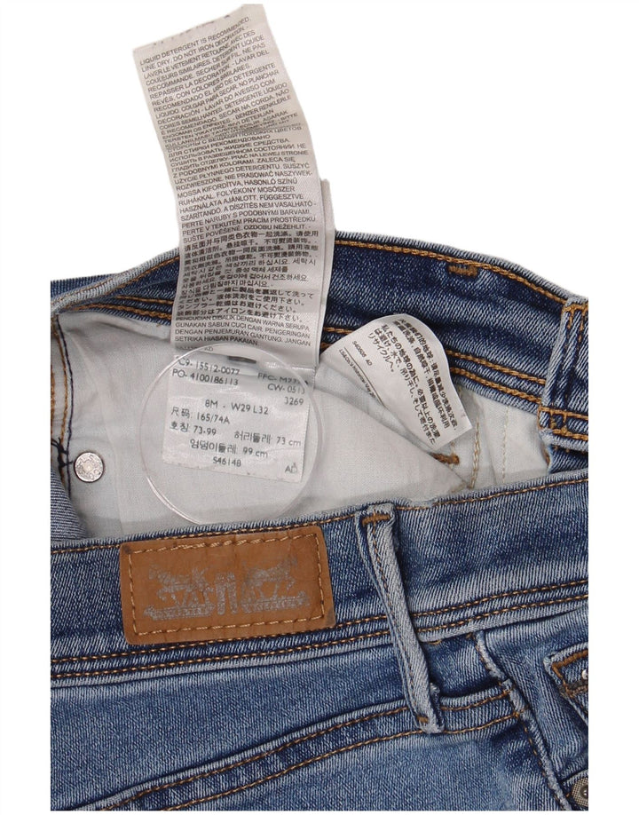 Γυναικείο τζιν μποτάκι LEVI'S US 8 Medium W29 L32 Μπλε βαμβακερό