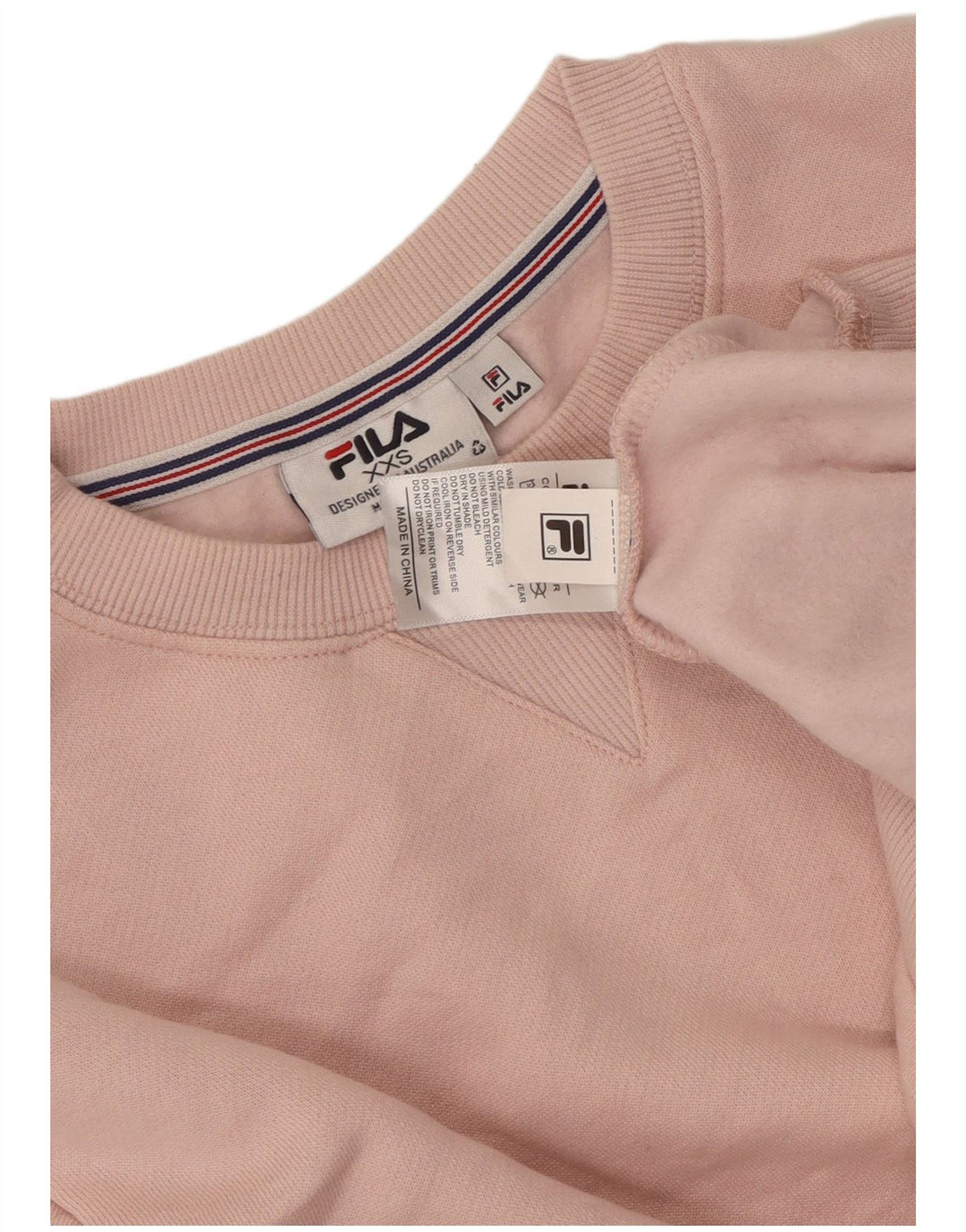 Fila Γυναικείο Φούτερ μεγάλου μεγέθους Jumper UK 2 2XS Ροζ Βαμβακερό