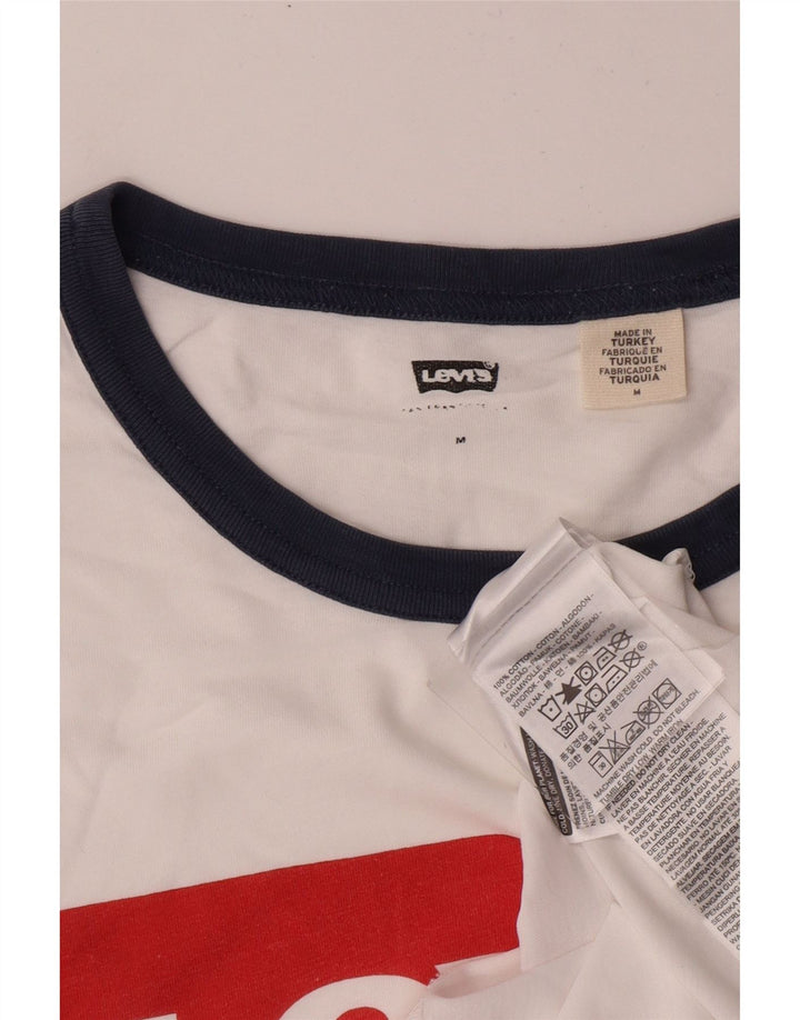 Ανδρικό γραφικό μπλουζάκι LEVI'S Top Medium White Cotton Classic