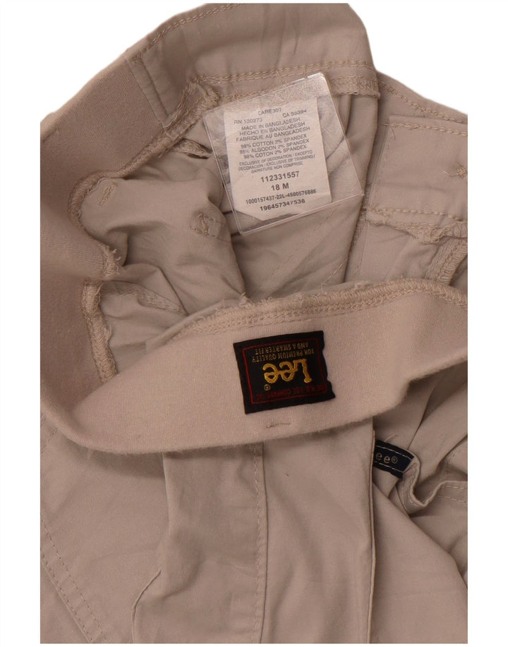 Γυναικείο casual σορτς LEE US 18 2XL W38 Μπεζ βαμβακερό