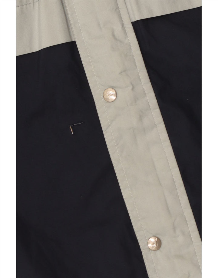 K-Way Ανδρικό μπουφάν βροχής με κουκούλα UK 38 Medium Navy Blue Colorblock Πολυεστέρας