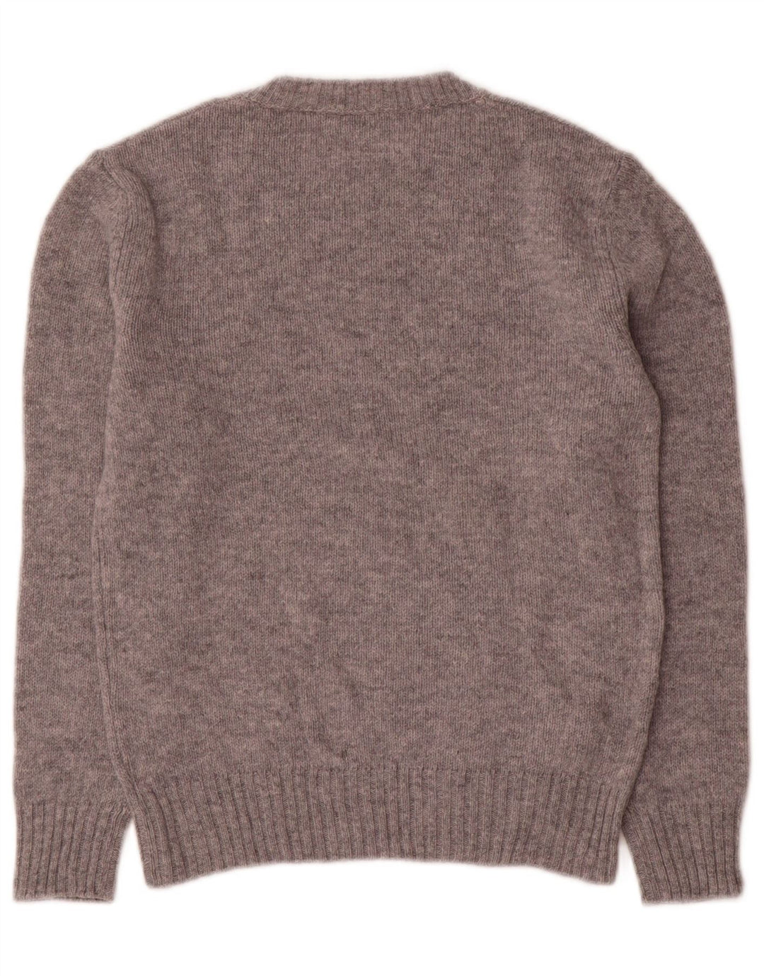 Γυναικείο πουλόβερ Benetton Crew Neck Jumper UK 10 Small Grey Flecked Wool