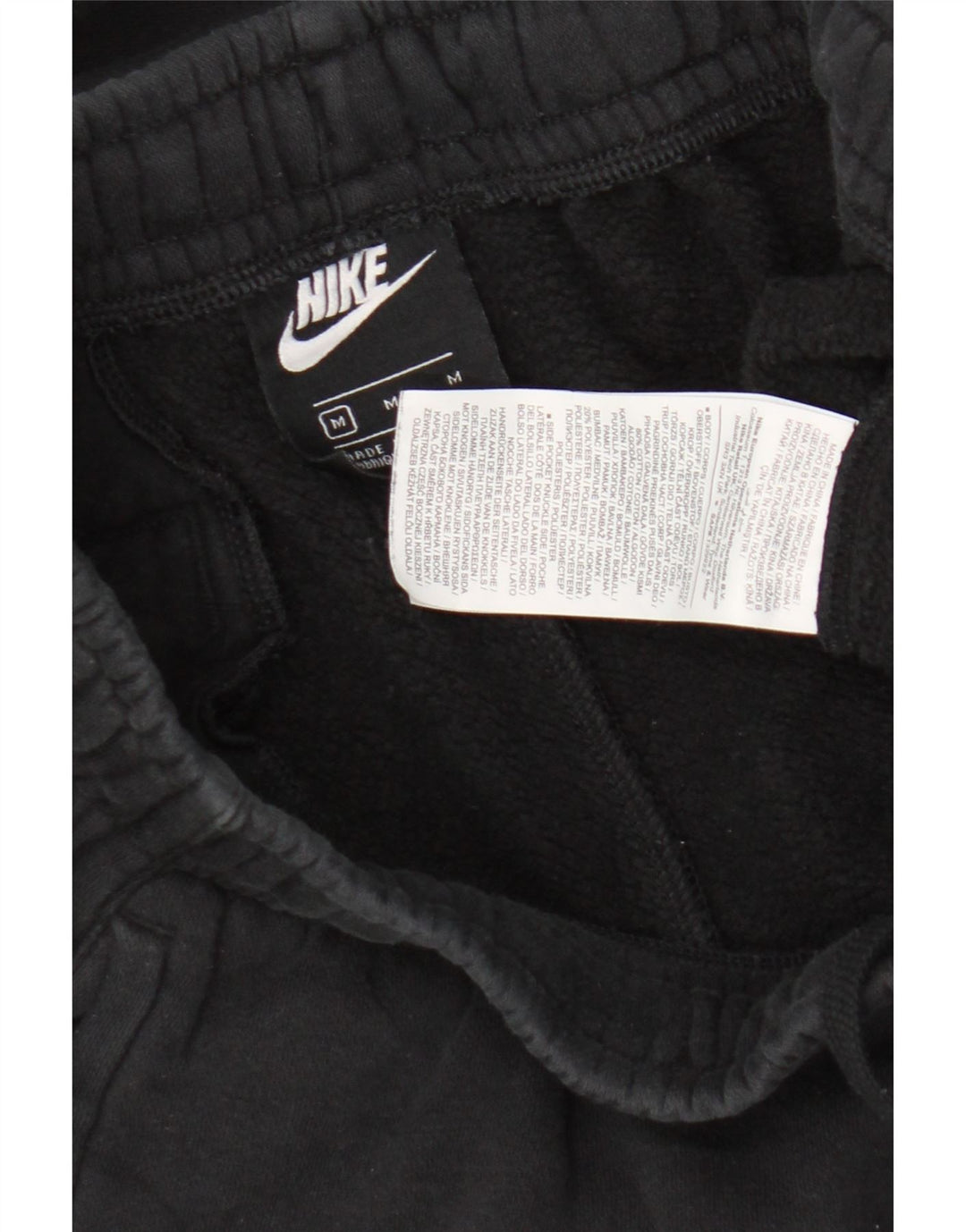Ανδρική φόρμα Nike Παντελόνι Joggers Μεσαίο μαύρο βαμβακερό