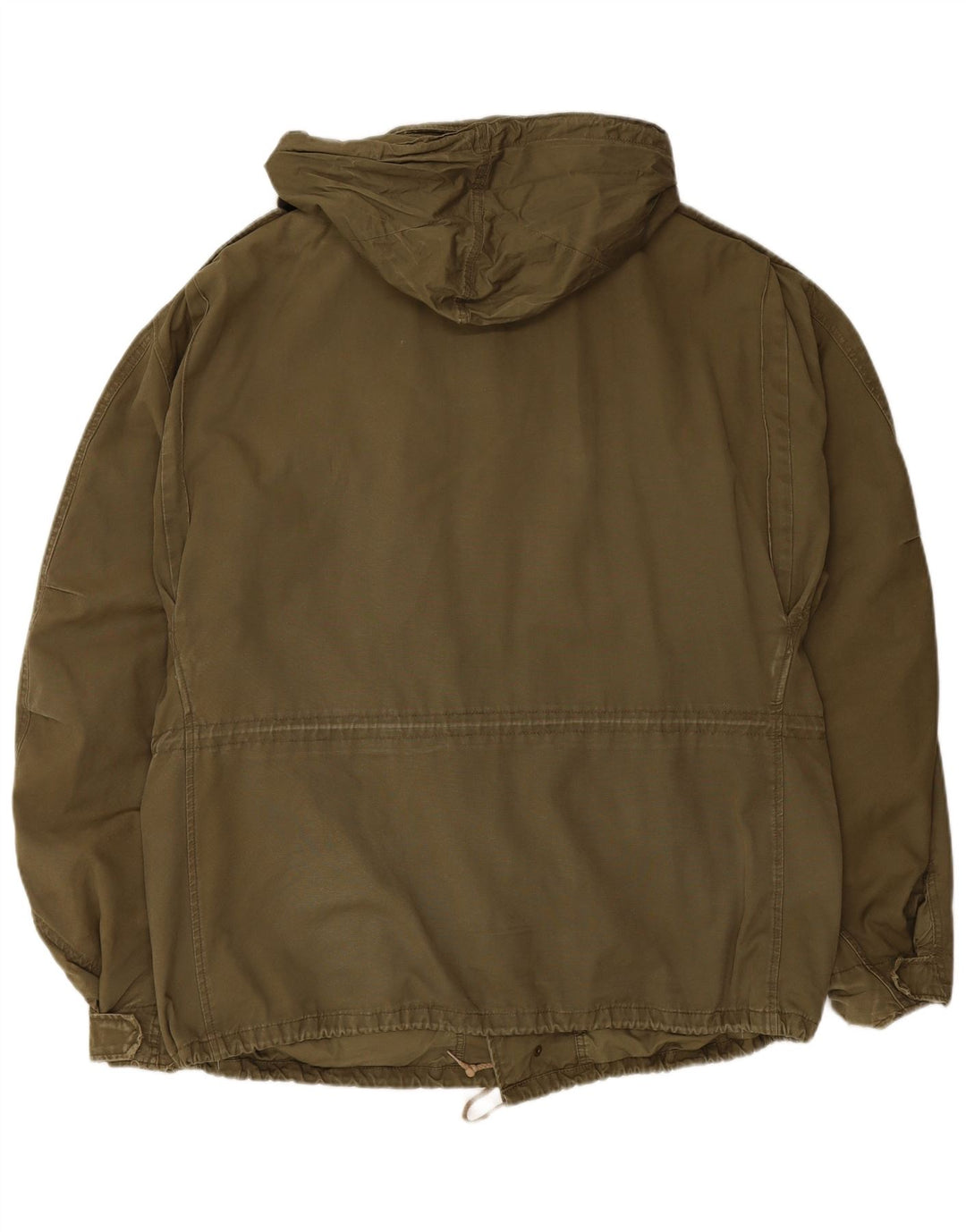 Ανδρικό Military Jacket VINTAGE με κουκούλα UK 44 2XL Χακί βαμβακερό