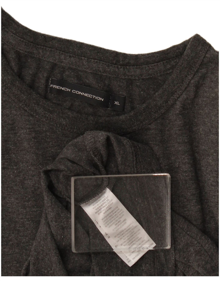 Ανδρικό T-Shirt French Connection Top XL Grey Flecked Polyester