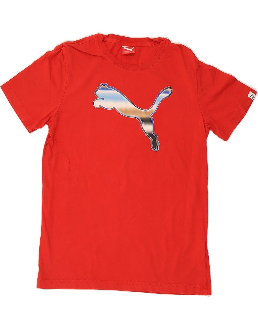 PUMA Mens Graphic T-Shirt Top Medium Red Cotton Vintage Puma and Second-Hand Puma from Messina Hembry 
