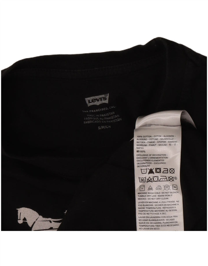 Ανδρικό γραφικό μπλουζάκι Levi's Top Μικρό μαύρο βαμβακερό