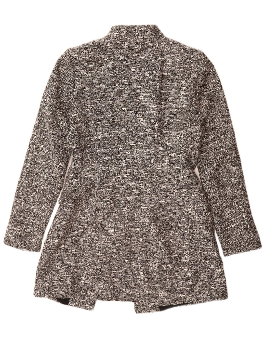 Zara Γυναικείο Ανοιχτό Πανωφόρι UK 10 Small Grey Flecked Cotton