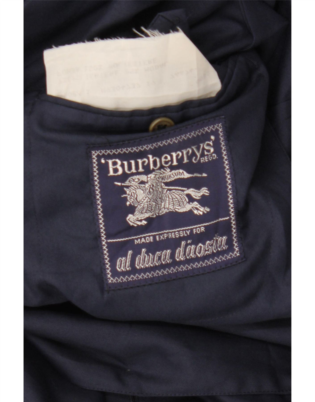 BURBERRYS Ανδρικό μπουφάν σακάκι με 2 κουμπιά UK 56 XL Navy Blue Polyester