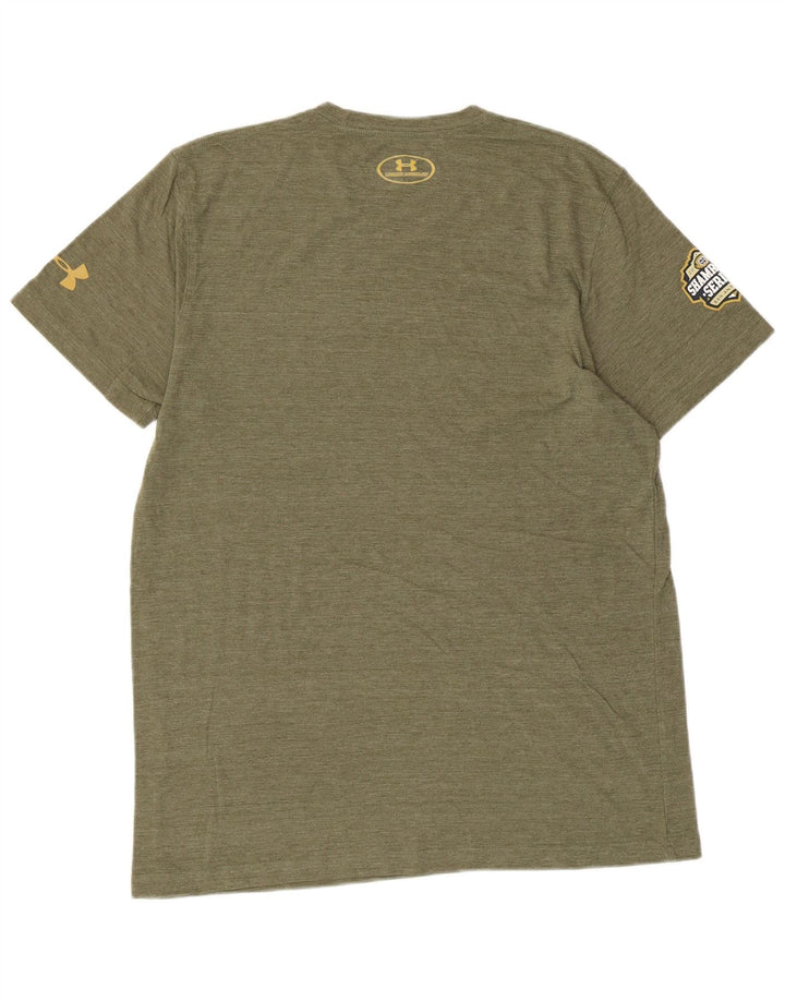 Γραφικό T-Shirt UNDER Armour Ανδρικό Heat Gear Top Medium Khaki