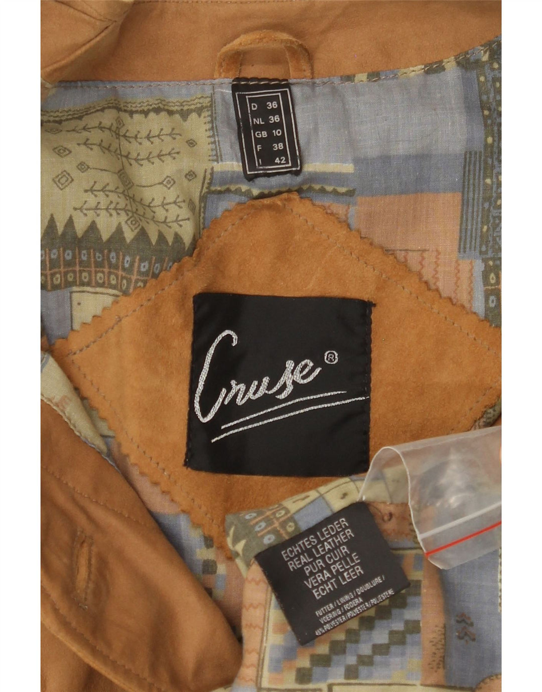 CRUSE Womens Oversized Suede Jacket UK 10 Small Brown Leather Vintage Cruse and Second-Hand Cruse from Messina Hembry 