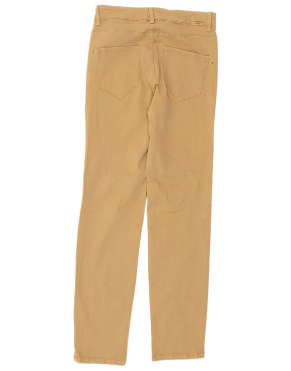 Zara Γυναικείο Slim Casual Παντελόνι EU 38 Small W28 L30 Μπεζ βαμβακερό