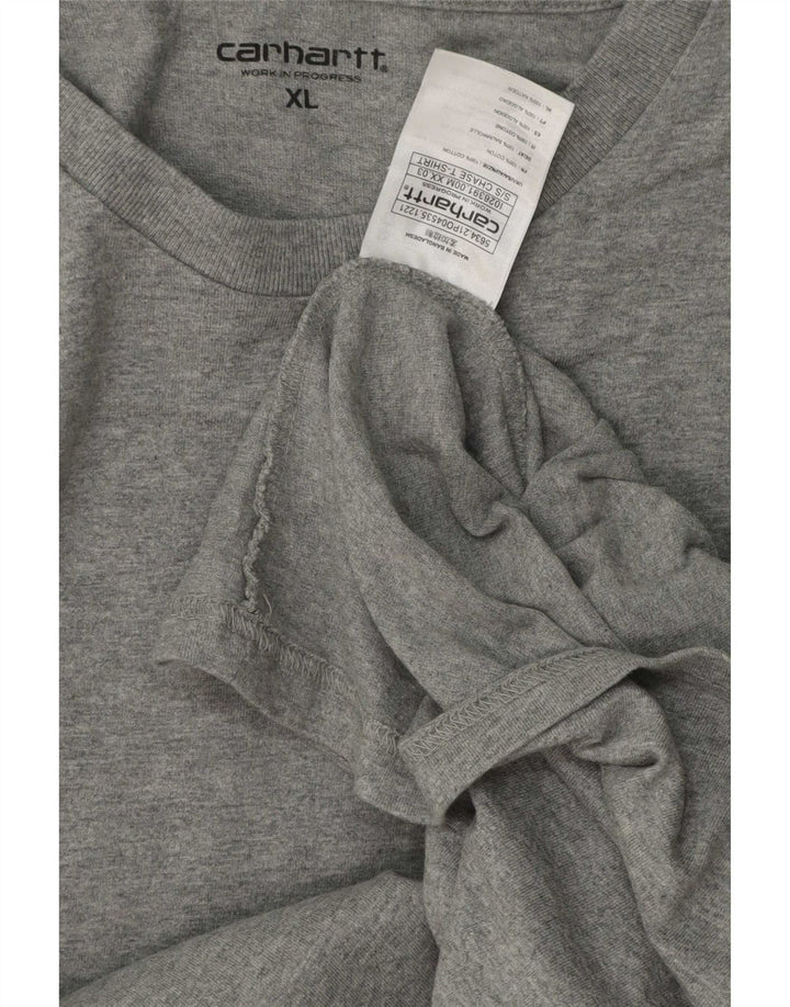 Carhartt Ανδρικό T-Shirt Top XL Γκρι βαμβακερό