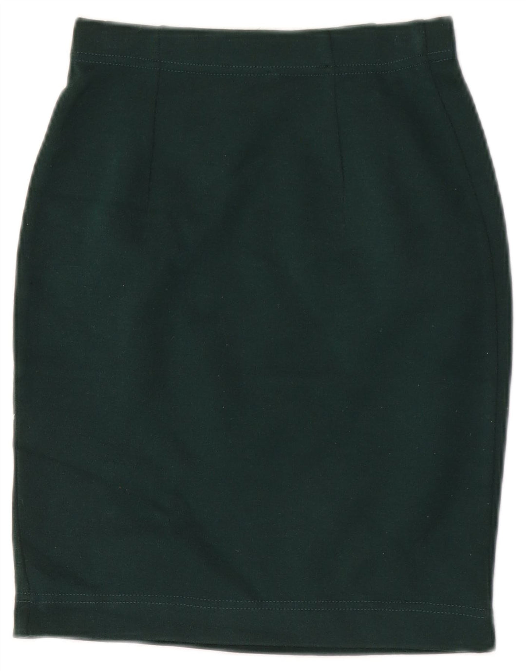 Vintage Γυναικεία Pencil Φούστα IT 40 Small W32 Green Wool