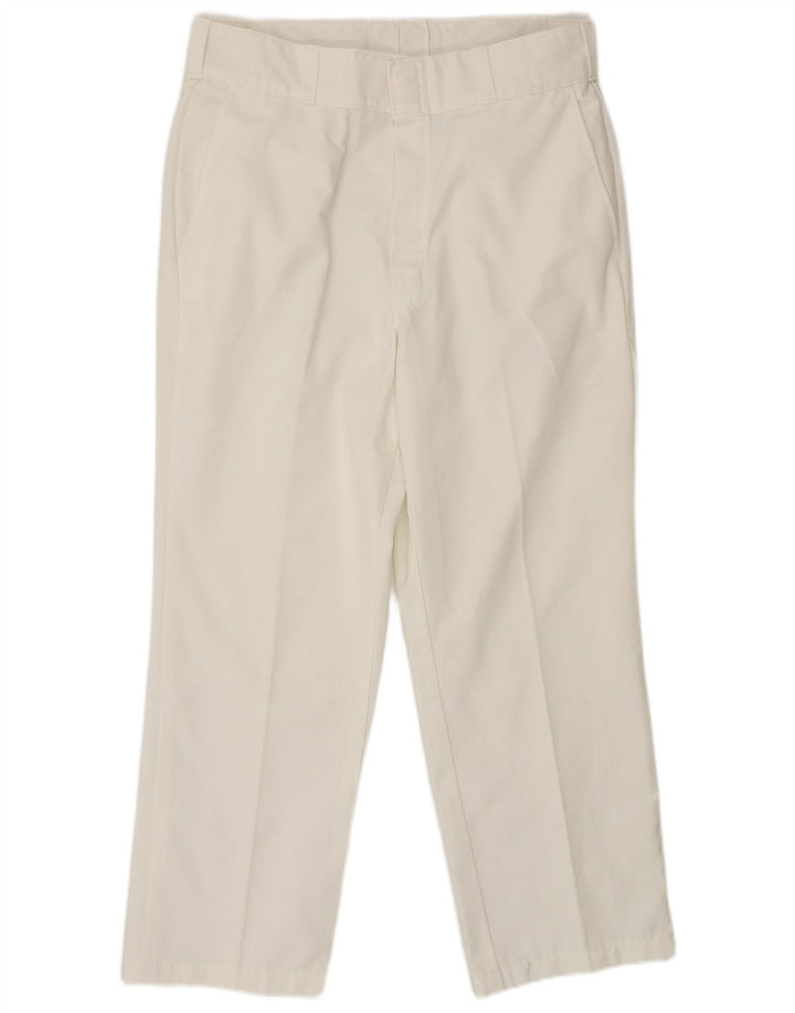 Ανδρικό ίσιο παντελόνι Chino Dickies W34 L28 Λευκό πολυεστέρα