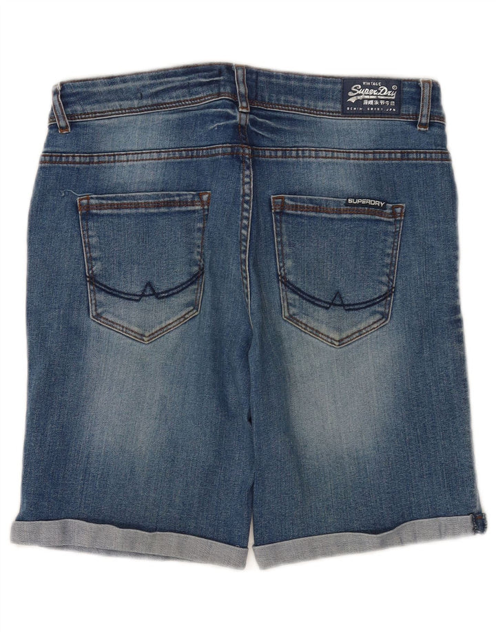 Ανδρικό τζιν βερμούδα Superdry W30 μεσαίο μπλε βαμβακερό