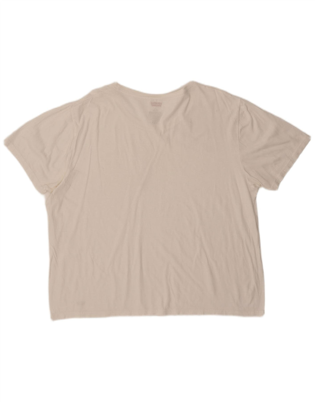 Ανδρικό T-Shirt LEVI'S Top UK 42/44 μεγάλο λευκό βαμβακερό