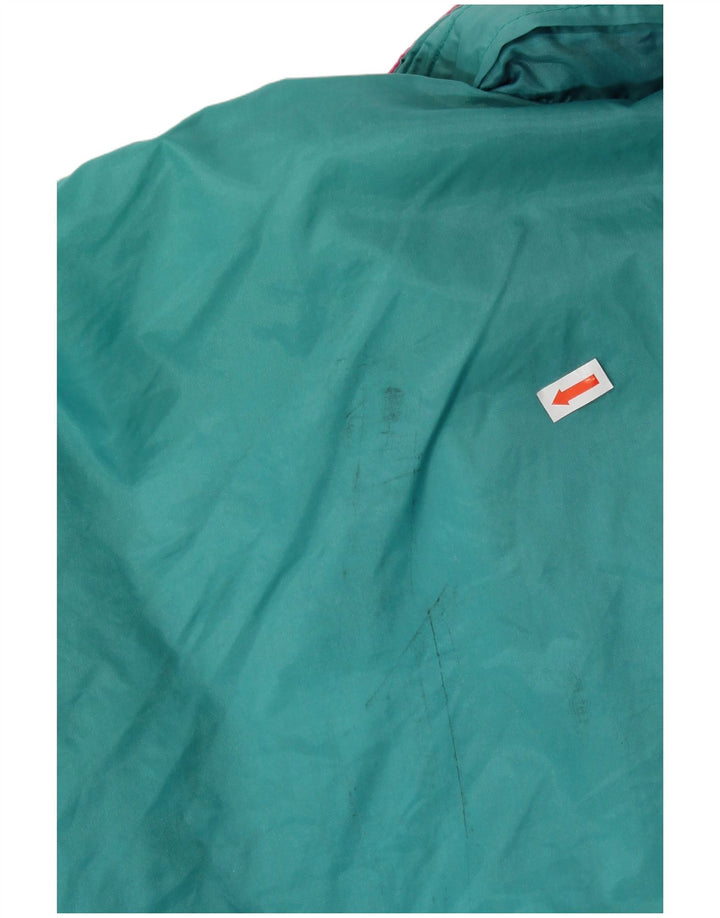 Ανδρικό μπουφάν βροχής με κουκούλα PUMA UK 42 XL μπλε νάιλον χρώματος