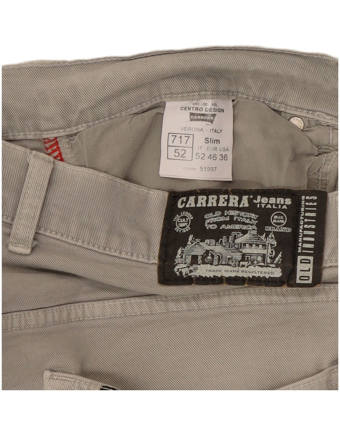 Carrera Ανδρικό 717 Slim Jeans W36 L33 Γκρι βαμβακερό