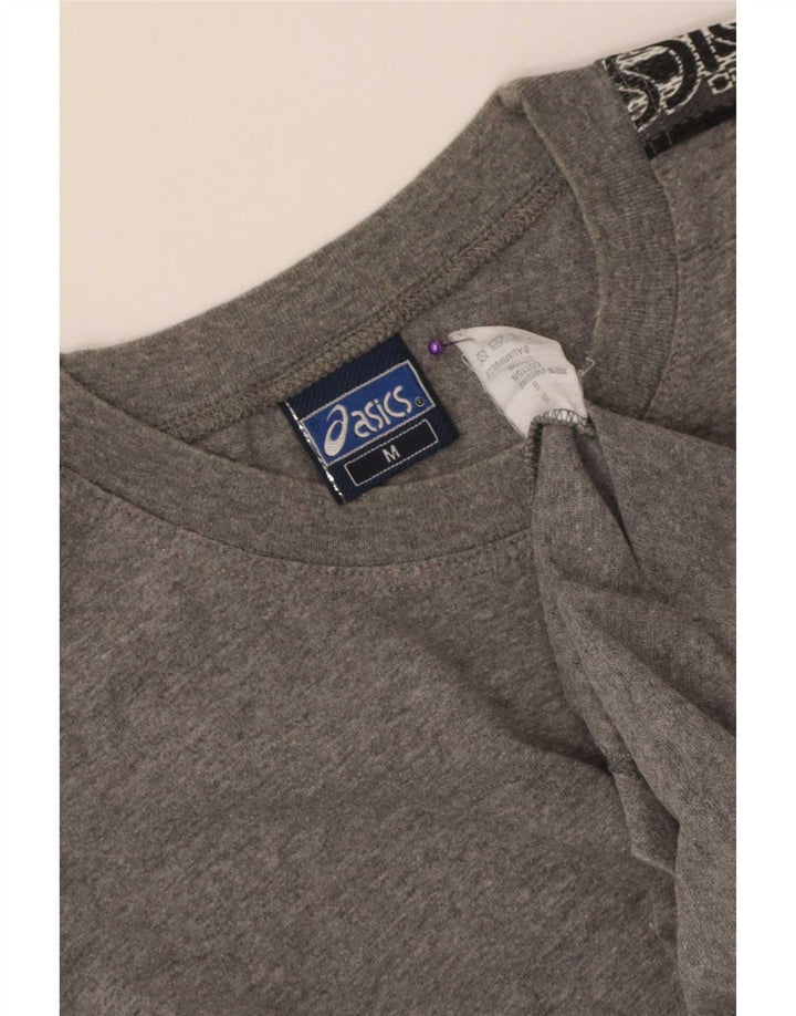 Ανδρικό γραφικό μπλουζάκι Asics Top Βαμβακερό μεσαίο γκρι