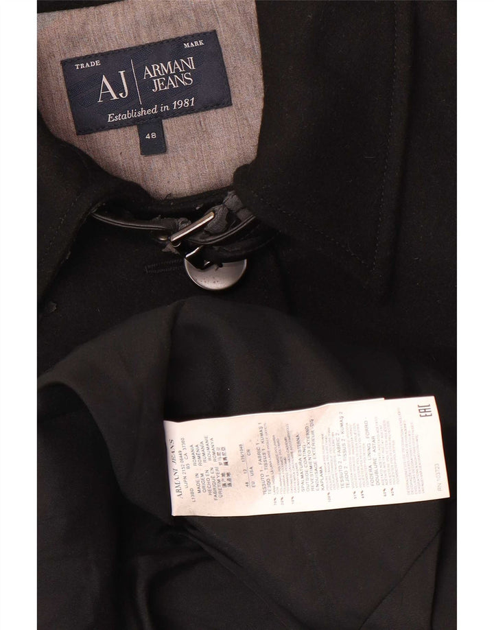Armani Jeans Γυναικείο Πανωφόρι IT 48 XL Μαύρο Μάλλινο