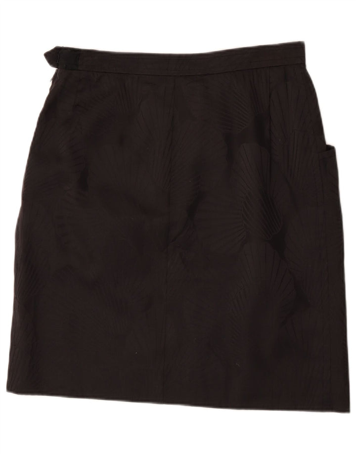 Saint Laurent Γυναικεία ίσια φούστα IT 42 Medium W30 Black Floral Designer