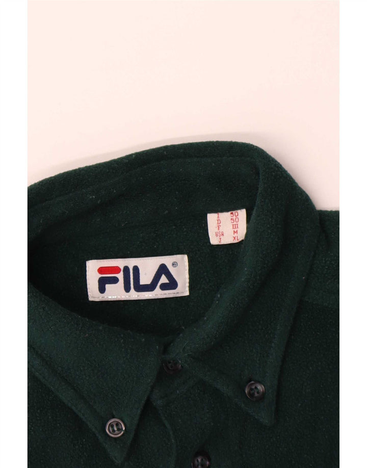 Fila Ανδρικό πουκάμισο Fleece IT 50 Medium Green