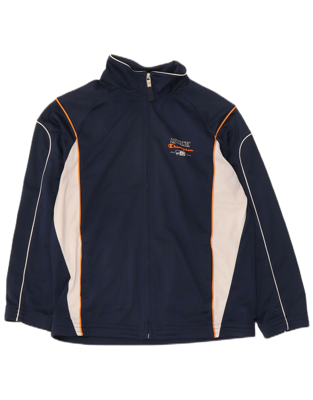 Γυναικεία αθλητική φόρμα Champion Top Jacket UK 12 Medium Navy Blue Colourblock