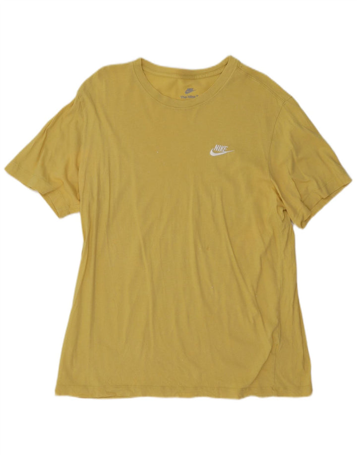Ανδρικό T-Shirt Nike μεσαίο κίτρινο