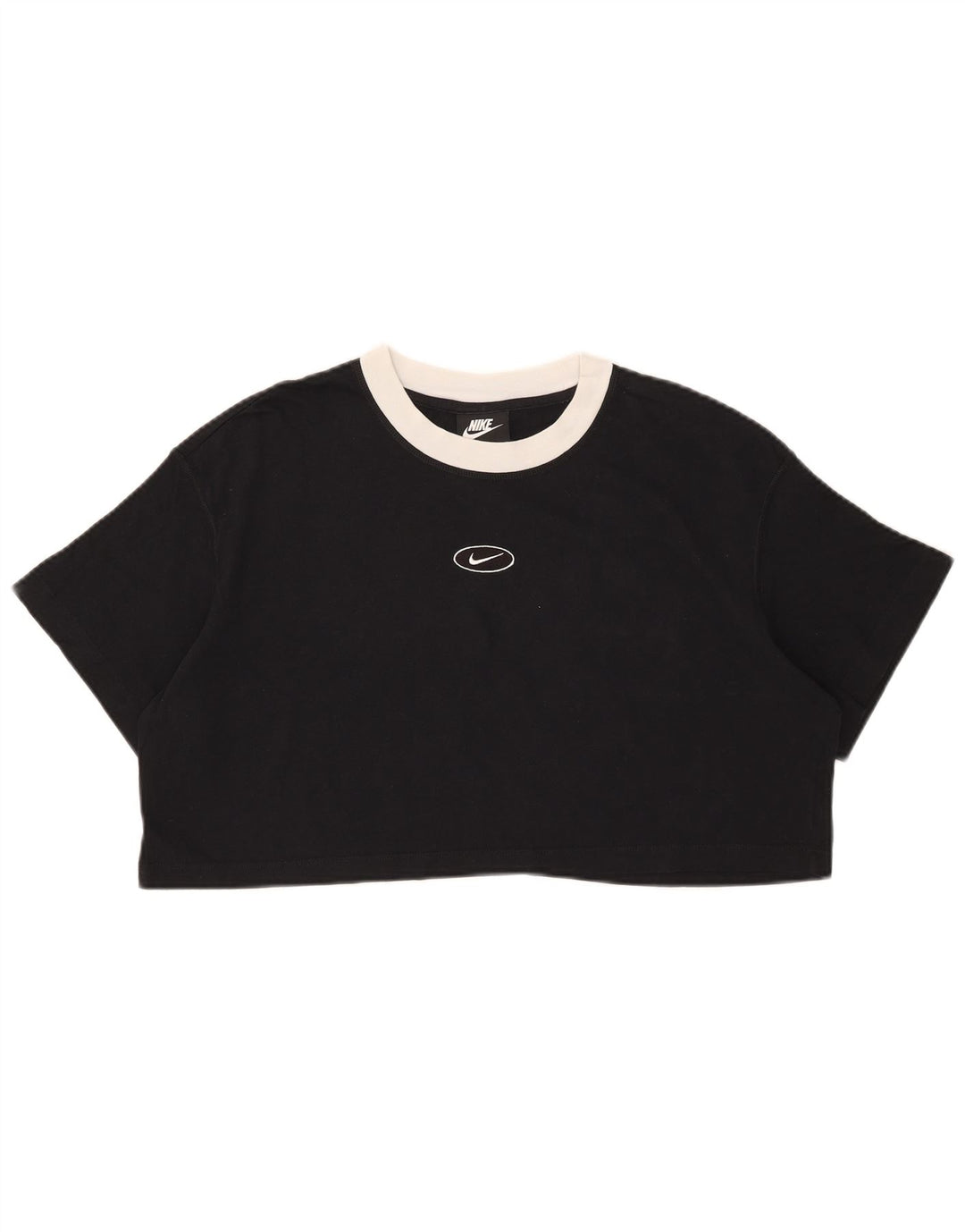 Γυναικείο μπλουζάκι Nike Crop Oversized Top UK 14 Medium Black