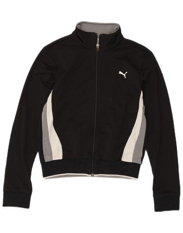 Γυναικεία αθλητική φόρμα PUMA Top Jacket UK 8 Small Black Colourblock Polyester