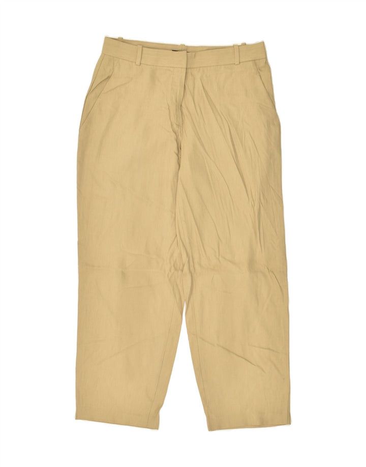 MASSIMO DUTTI Womens Tapered Chino Trousers EU 38 Medium W28 L26 Beige | Vintage Massimo Dutti | Thrift | Second-Hand Massimo Dutti | Used Clothing | Messina Hembry 