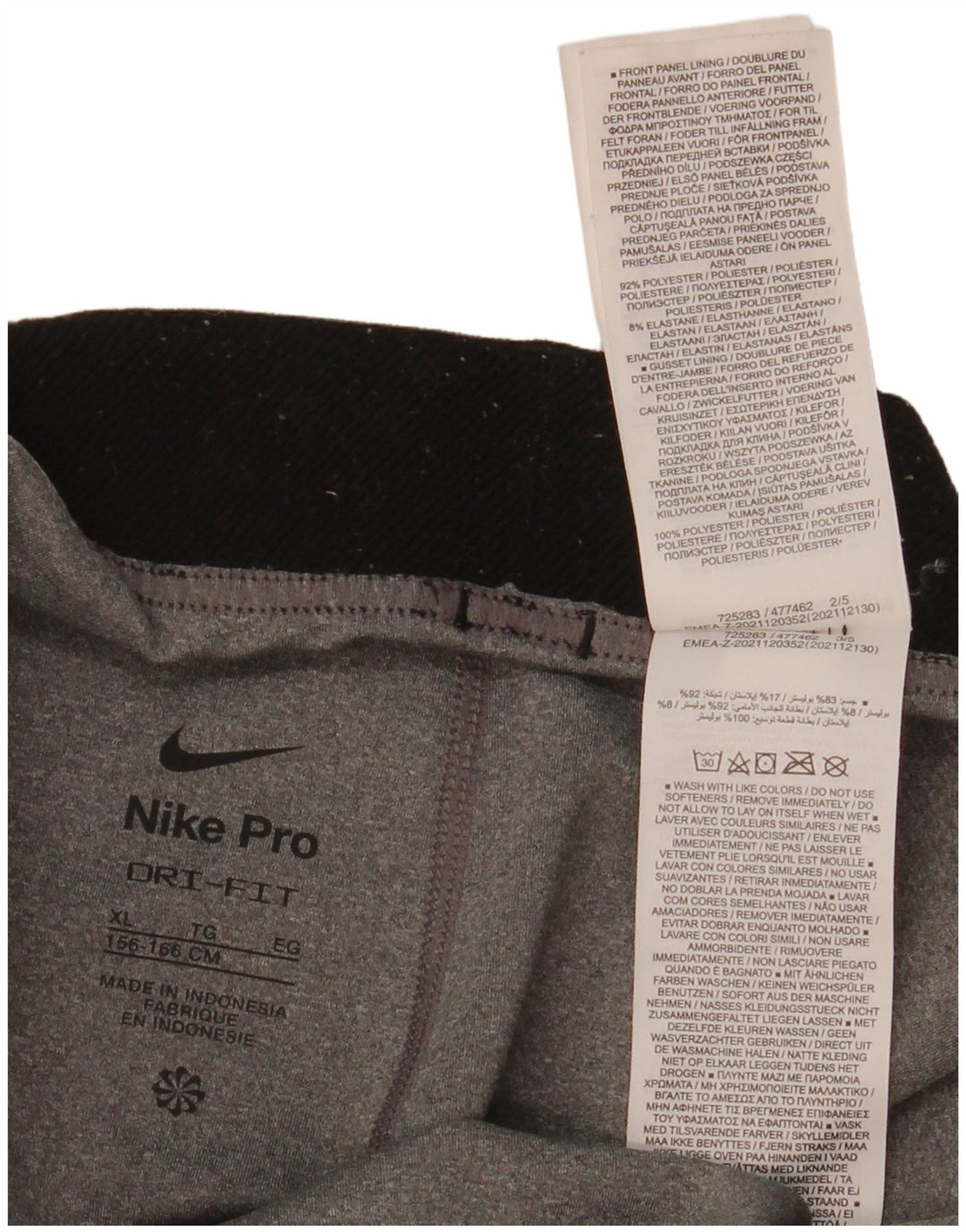 Κολάν Nike Girls Dri Fit 13-14 ετών XL Grey Polyester