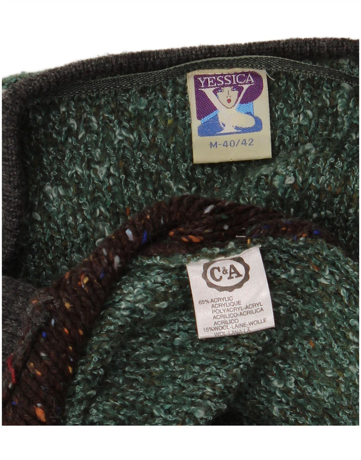 Yessica Γυναικείο πουλόβερ Longline Ζακέτα EU 40/42 Μεσαίο πράσινο