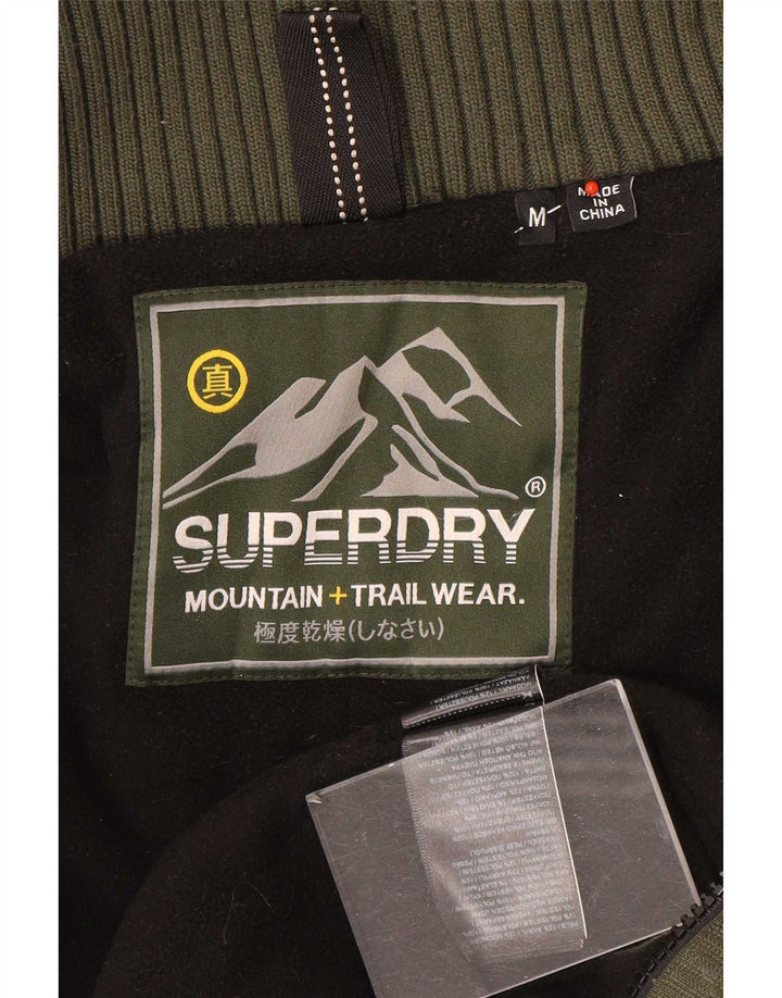 Superdry γυναικείο μπουφάν με κουκούλα αντιανεμικό UK 14 Medium Khaki Polyester