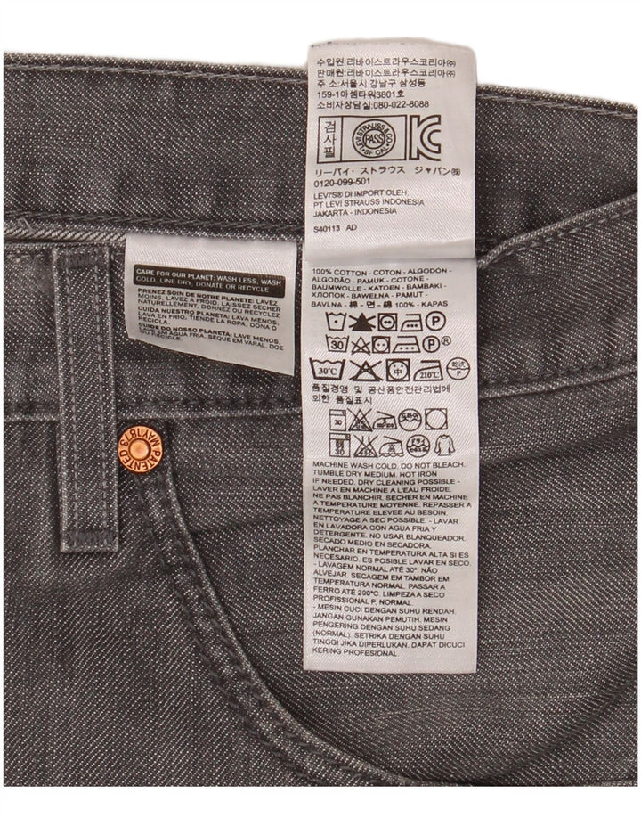 Levi's Mens 508 Tapered Jeans W34 L32 Γκρι βαμβακερό