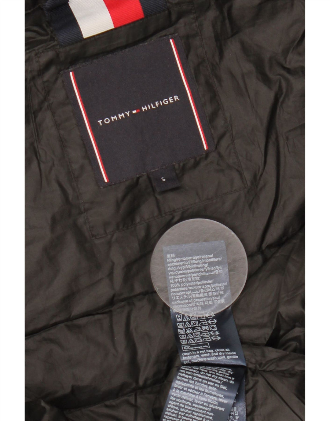 TOMMY HILFIGER Ανδρική επένδυση Gilet UK 36 Small Black Polyester