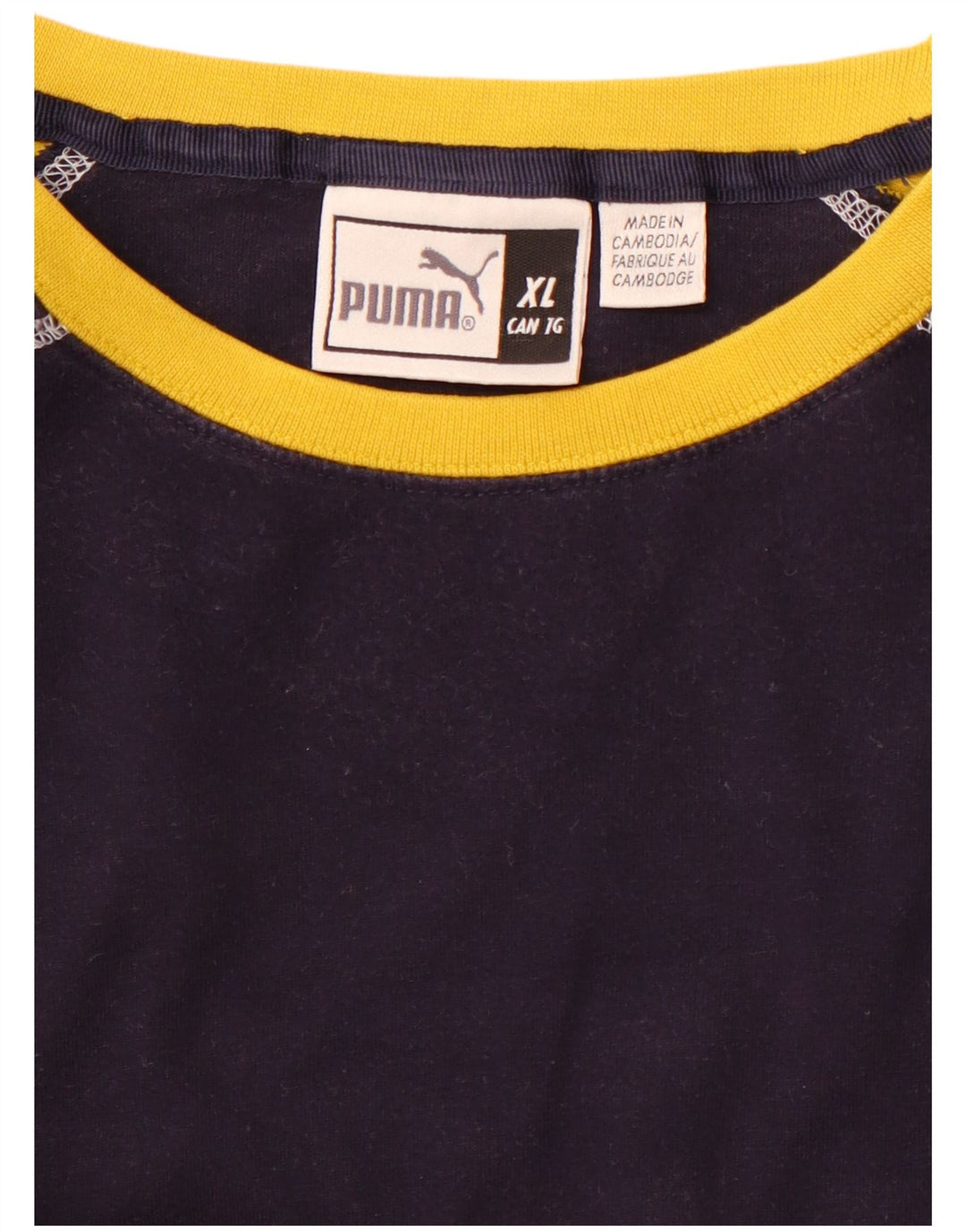 Ανδρική μπλούζα PUMA με μακρυμάνικο XL Navy Blue Colourblock Sports