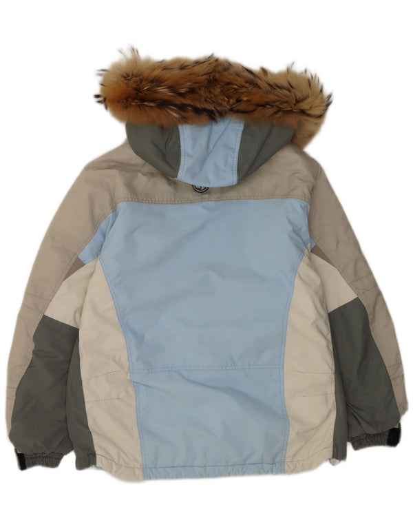 Colmar Γυναικείο μπουφάν σκι με κουκούλα IT 44 Medium Blue Colorblock Polyamide