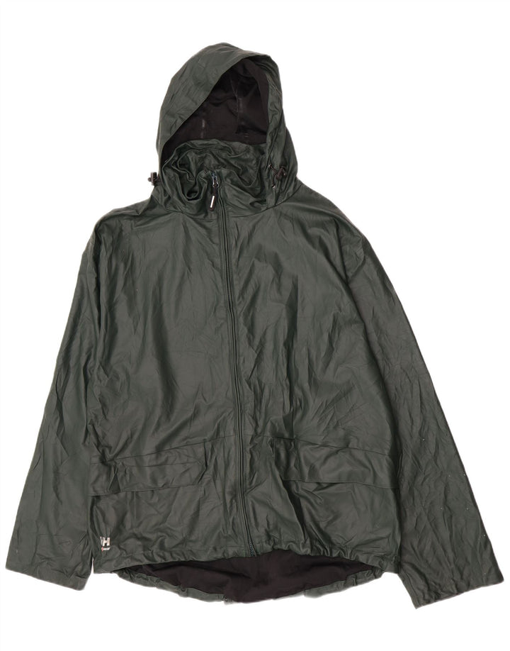 Helly Hansen Ανδρικό μπουφάν βροχής με κουκούλα UK 42 XL Πράσινη Πολυουρεθάνη